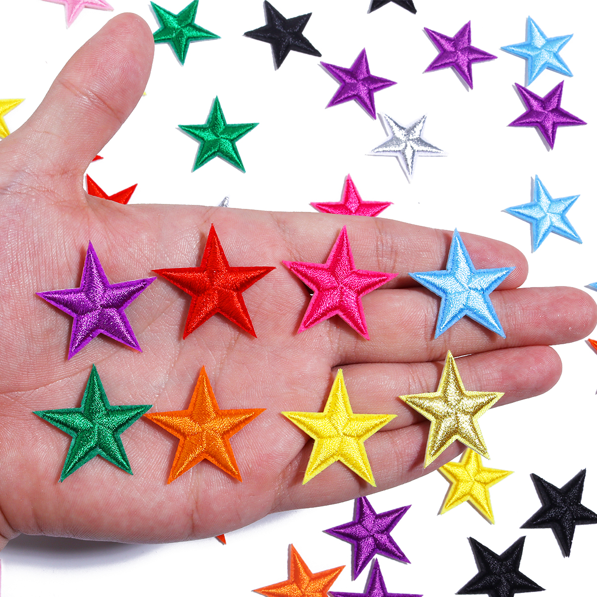 Embroidery Diy - 10pcs Small Mini Star Embroidery Iron