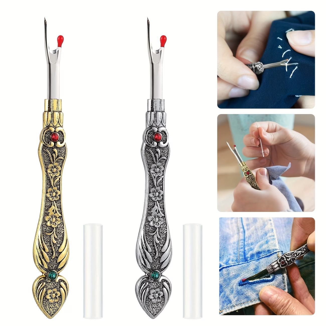 Embroidery Threads - 1 piece of thread remover, metal