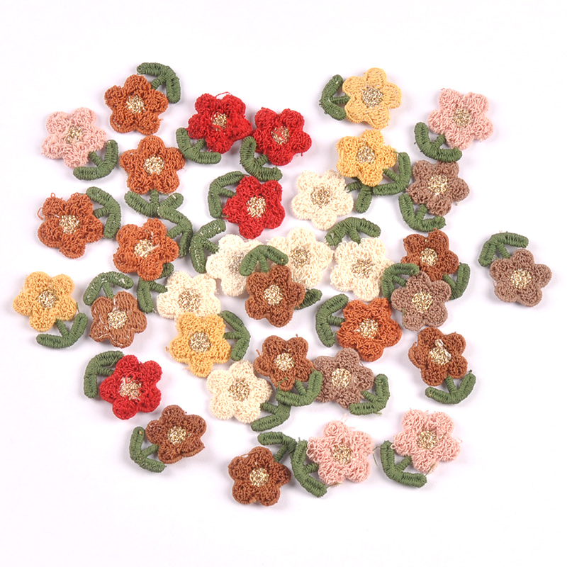 Embroidery On Socks - 10pcs 22x18mm Unadhesive Cartoon Small Flower
