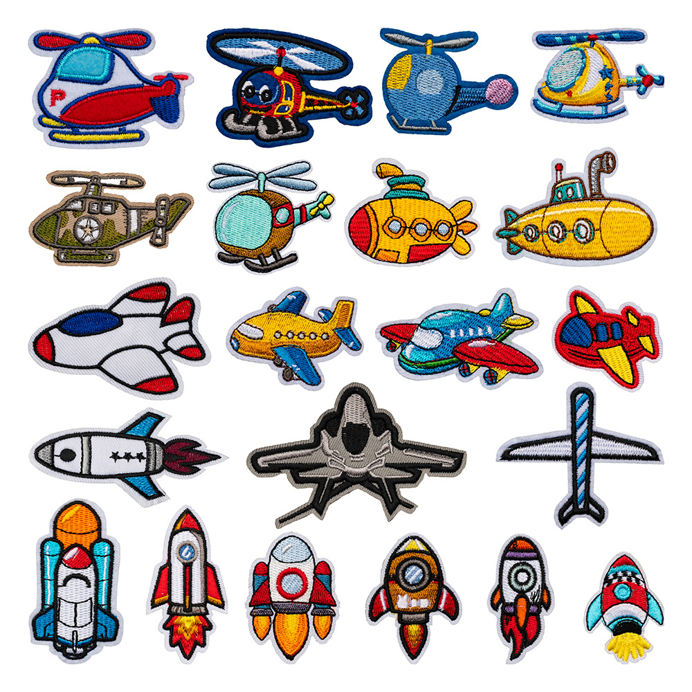 Embroidery On Socks - Hot Selling Cartoon Airplane Rocket Children's