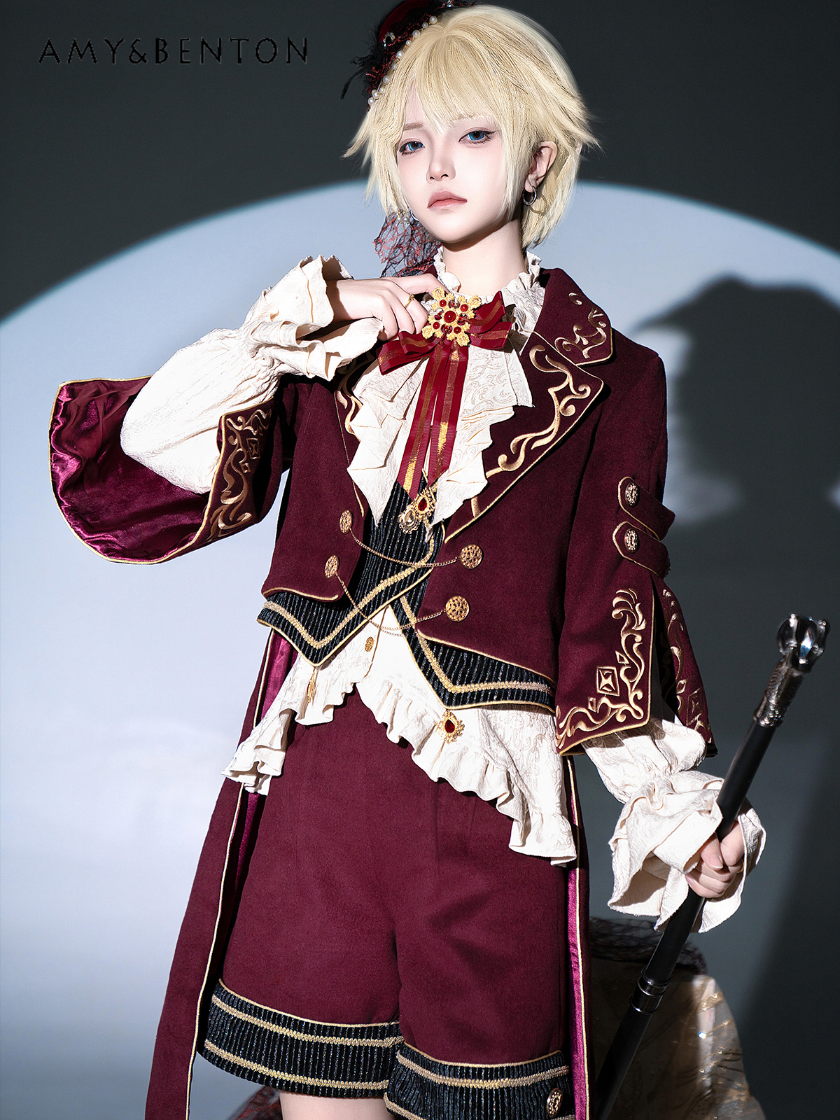 Embroidery Gothic - British Court Style Elegant Prince Suit