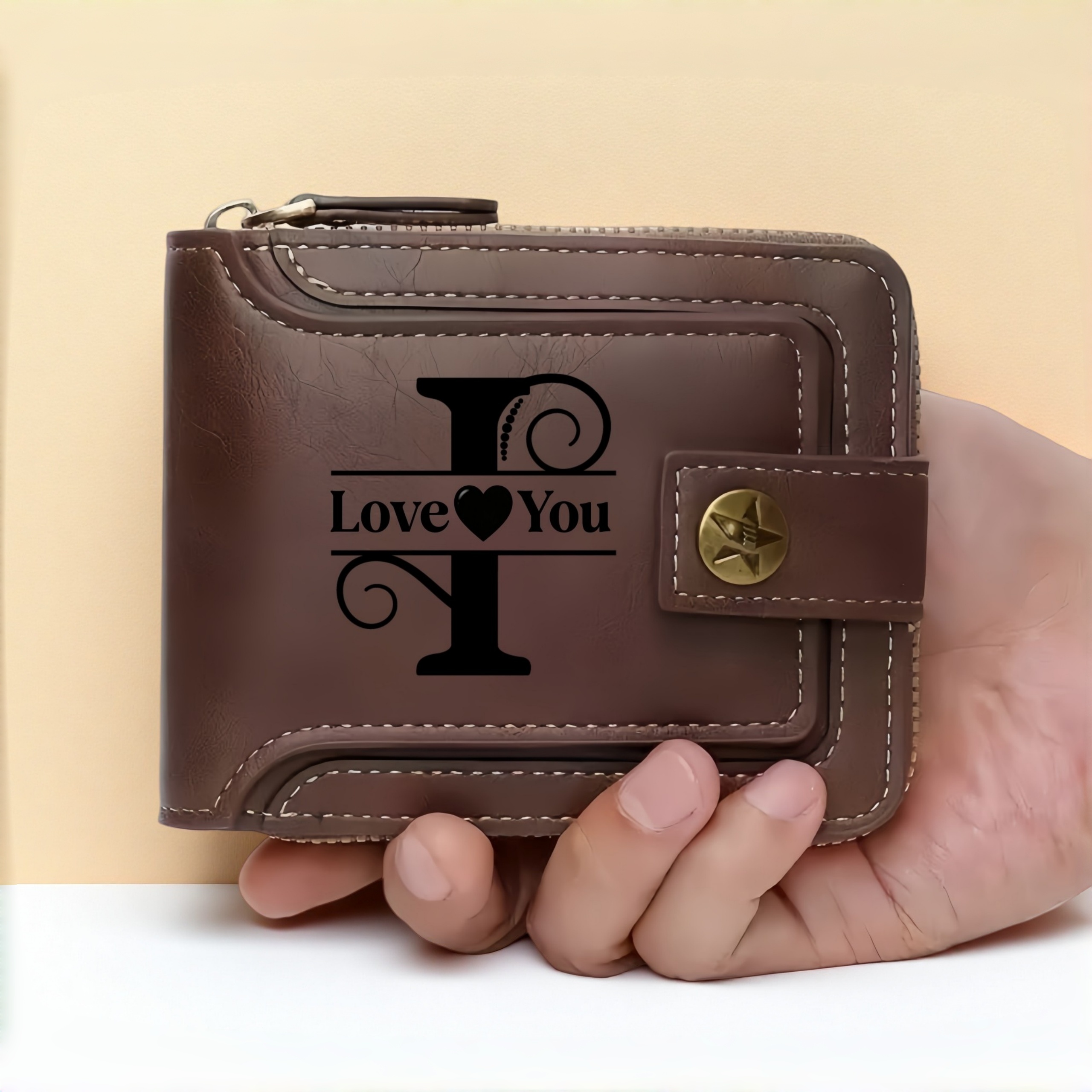 Customized Men's Name Wallet G - Embroidery Alphabet 리뷰 및 가격
