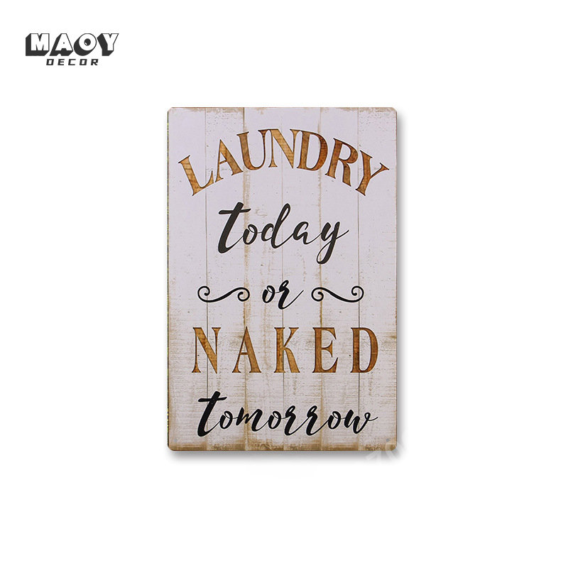 Slogan Metal Tin Sign Laundry  - Embroidery Wall Art 리뷰 및 가격