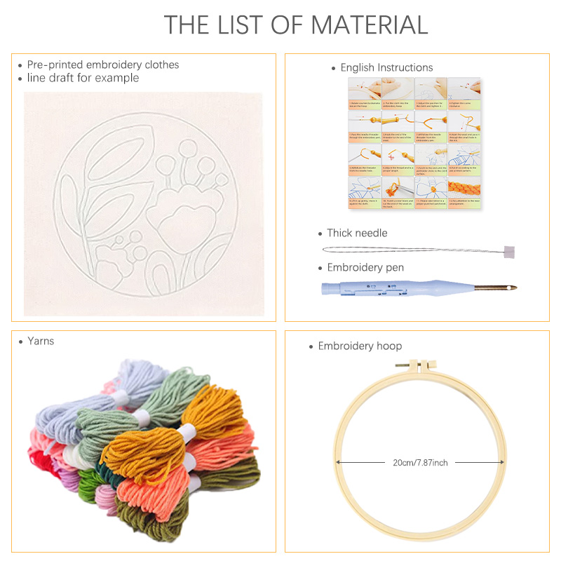 RUOPOTY Flower Branch Punch Ne - Embroidery Ideas For Bags 리뷰 및 가격