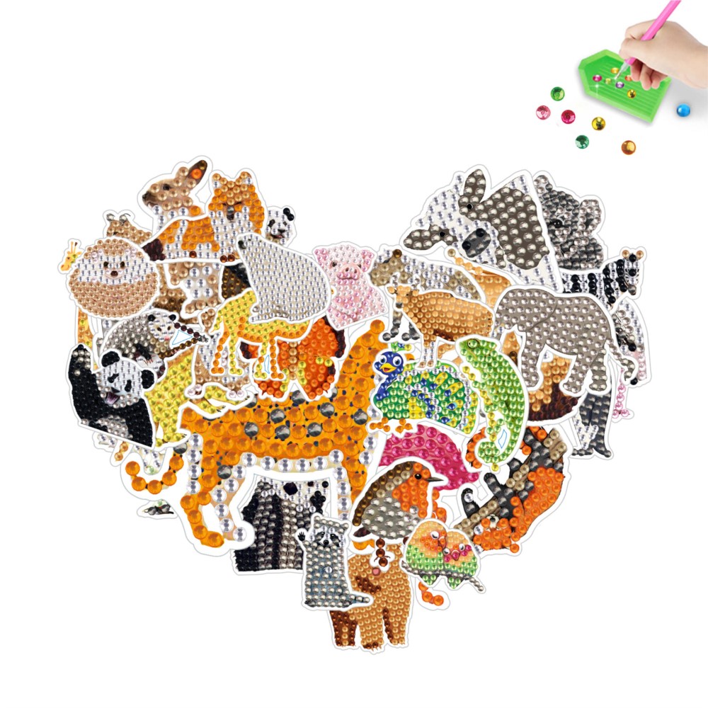 Cartoon Animal Diamond Paintin - Embroidery Ideas For Bags 리뷰 및 가격