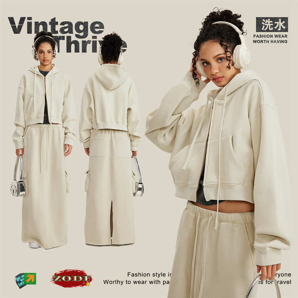 ZODF Retro 2025 Winter Women S - Embroidery Zip Up Hoodie 리뷰 및 가격