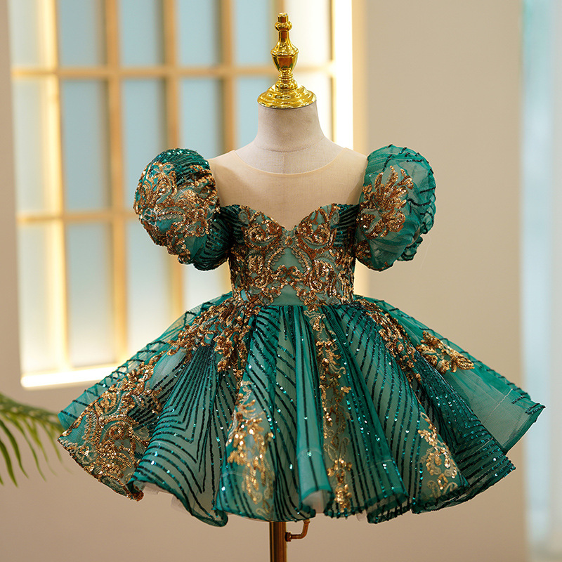 Kids Luxury Party Green Gold D - Embroidery Gold 리뷰 및 가격