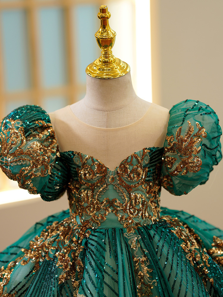 Kids Luxury Party Green Gold D - Embroidery Gold 리뷰 및 가격