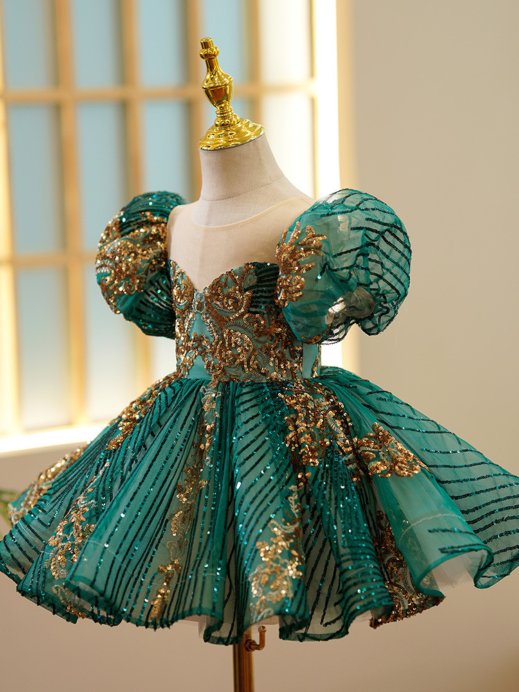 Kids Luxury Party Green Gold D - Embroidery Gold 리뷰 및 가격