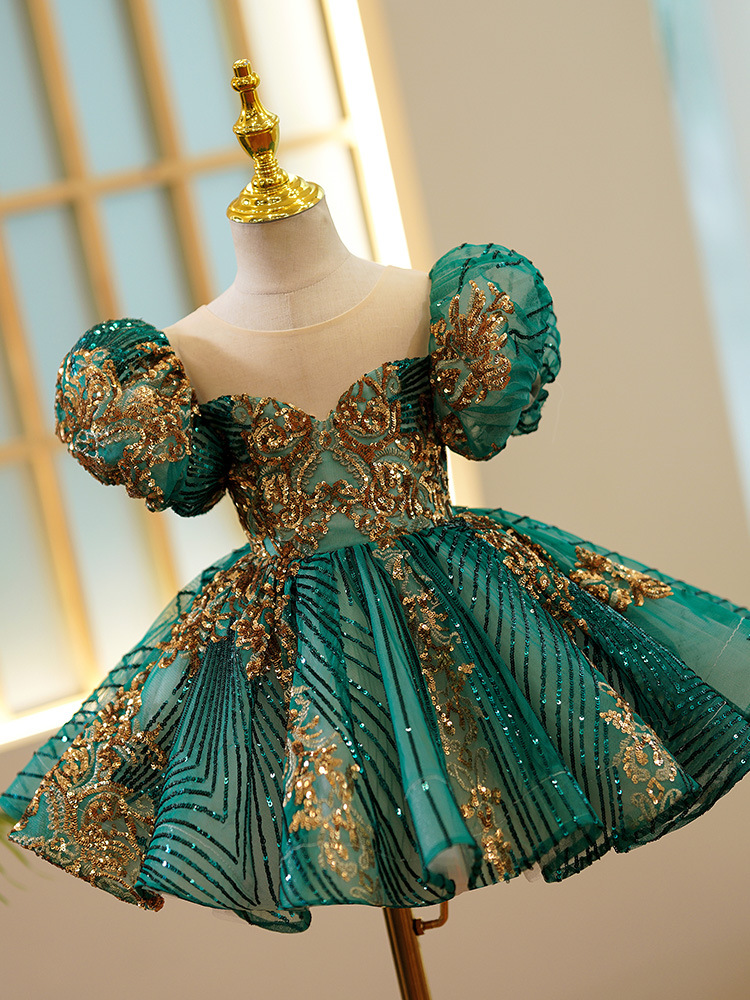 Kids Luxury Party Green Gold D - Embroidery Gold 리뷰 및 가격