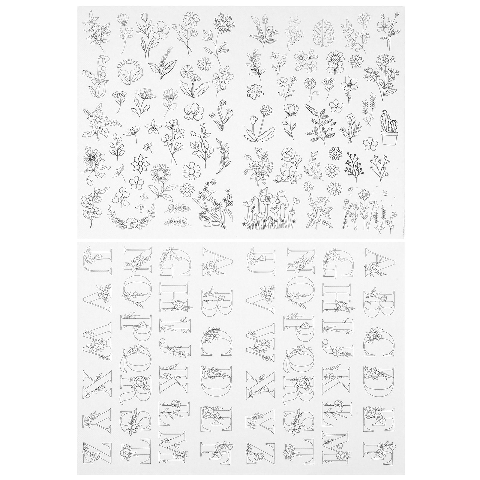 2pcs Sewing Patterns Templates - Embroidery Alphabet Designs 리뷰 및 가격