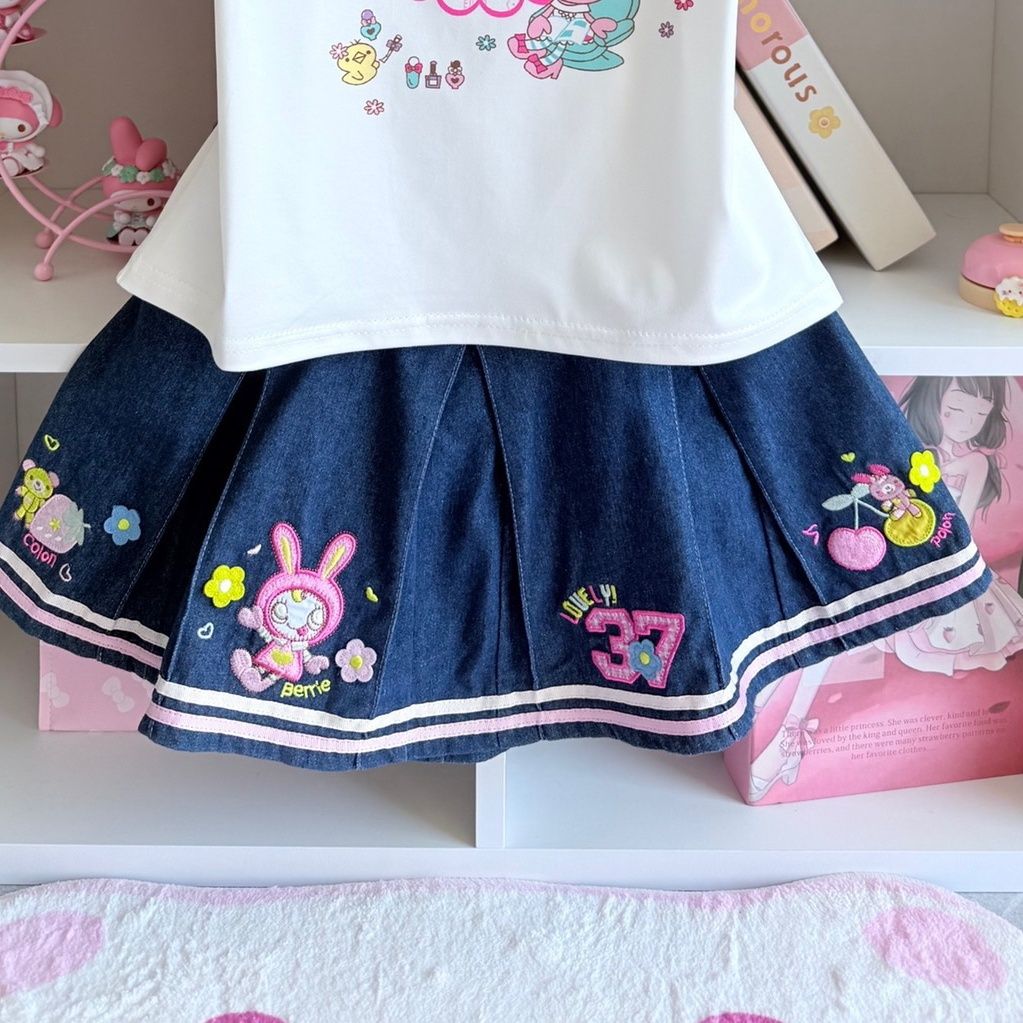 Japanese Sweet Skirt Sets Summ - Embroidery Uniforms 리뷰 및 가격