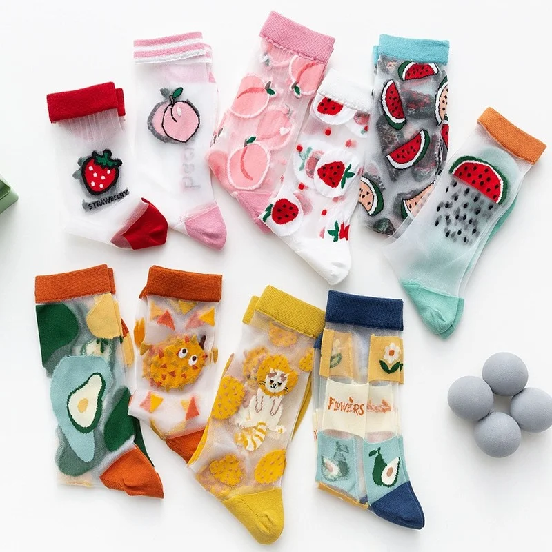 Hot Fashion Fruit Embroidery C - Embroidery On Socks 리뷰 및 가격