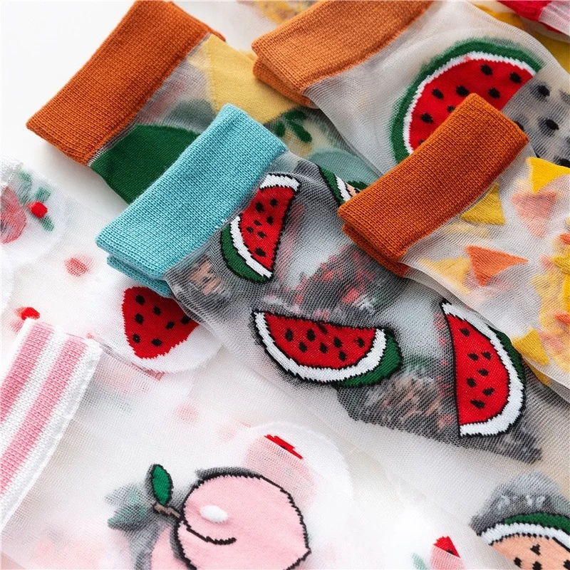 Hot Fashion Fruit Embroidery C - Embroidery On Socks 리뷰 및 가격