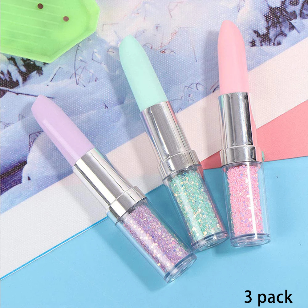 Lipstick Shape Diamond Paintin - Embroidery Handicraft 리뷰 및 가격
