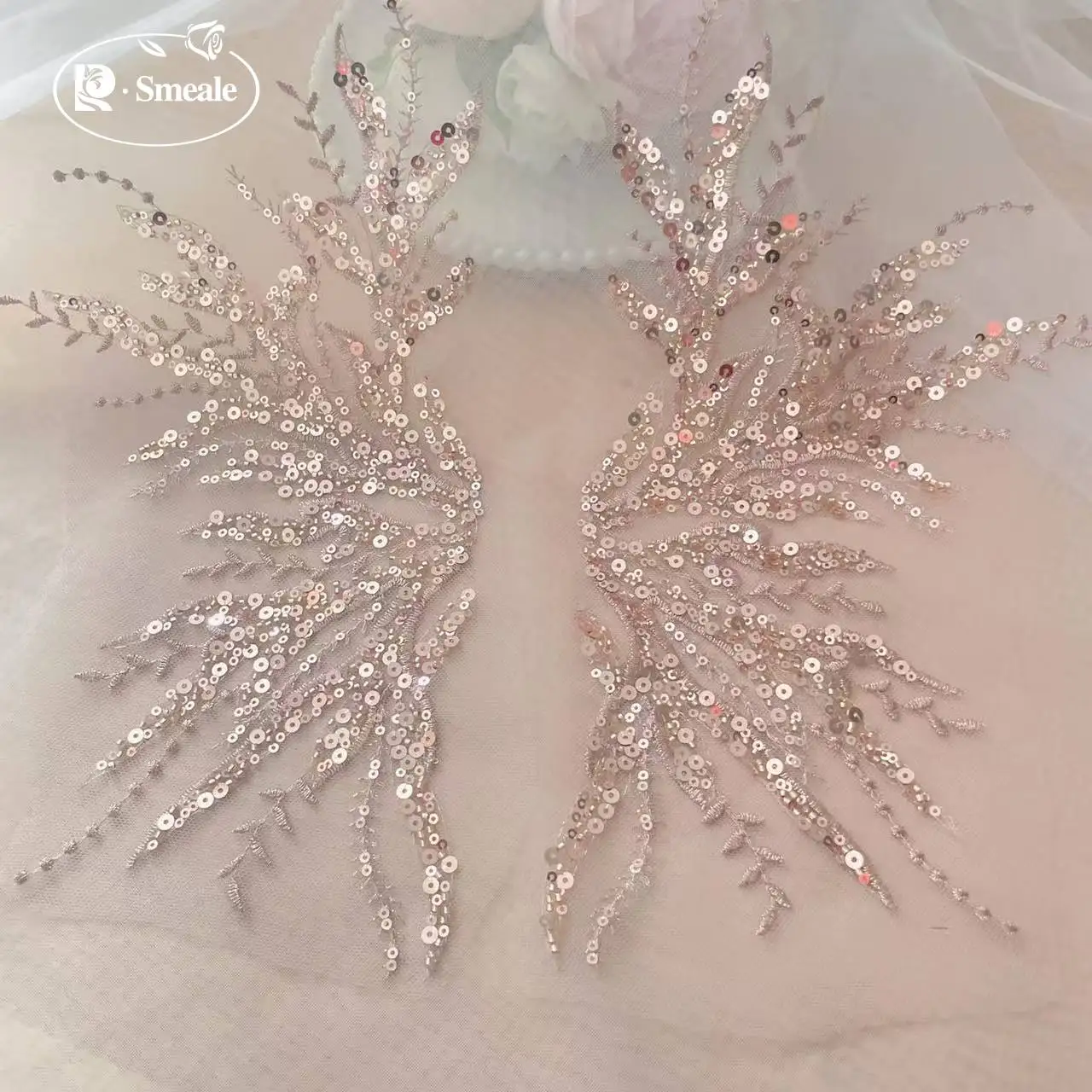 5Pair-2Pair.Rose Gold Sequin T - Embroidery Gold 리뷰 및 가격