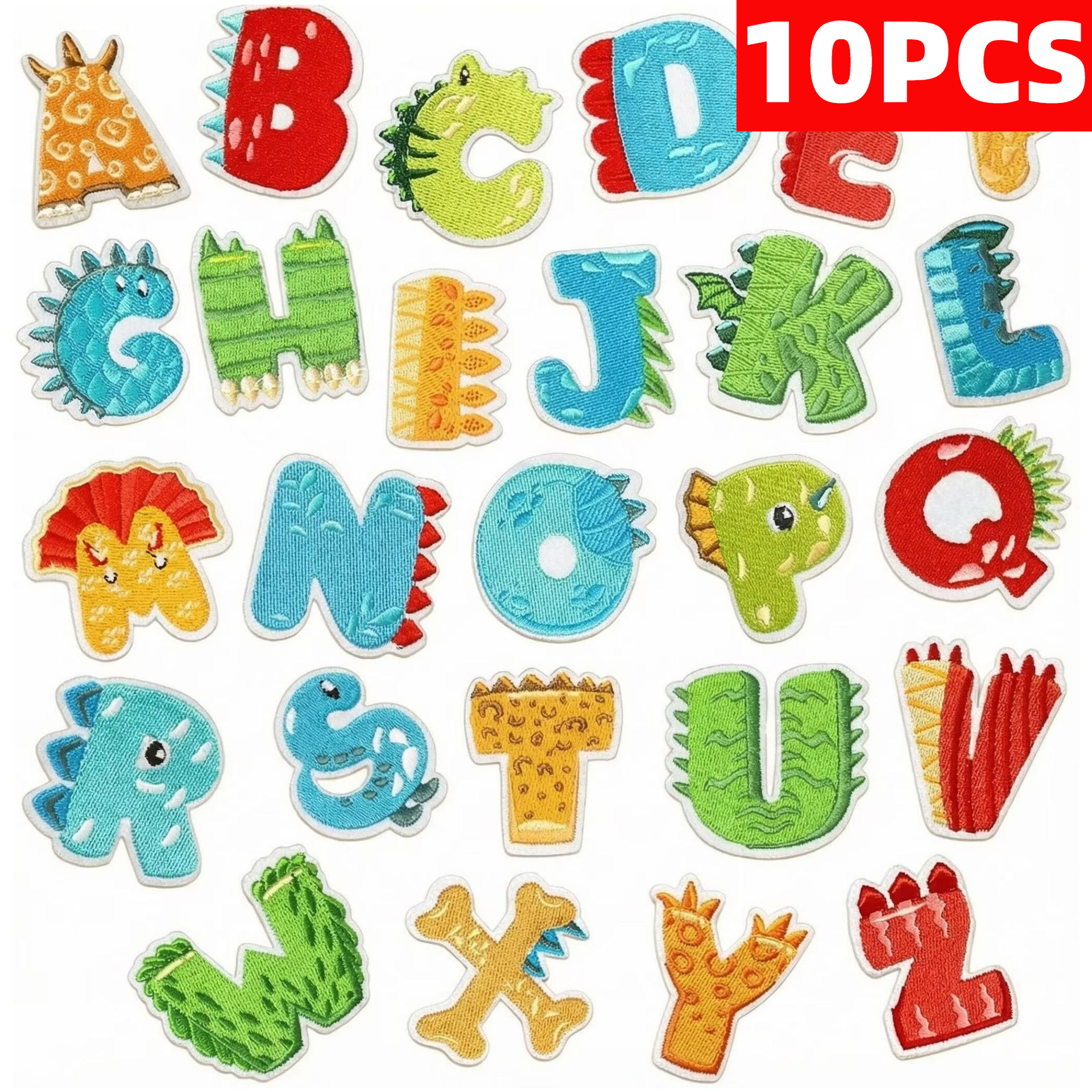 10PCS Wholesale Colorful Engli - Embroidery Alphabet Designs 리뷰 및 가격