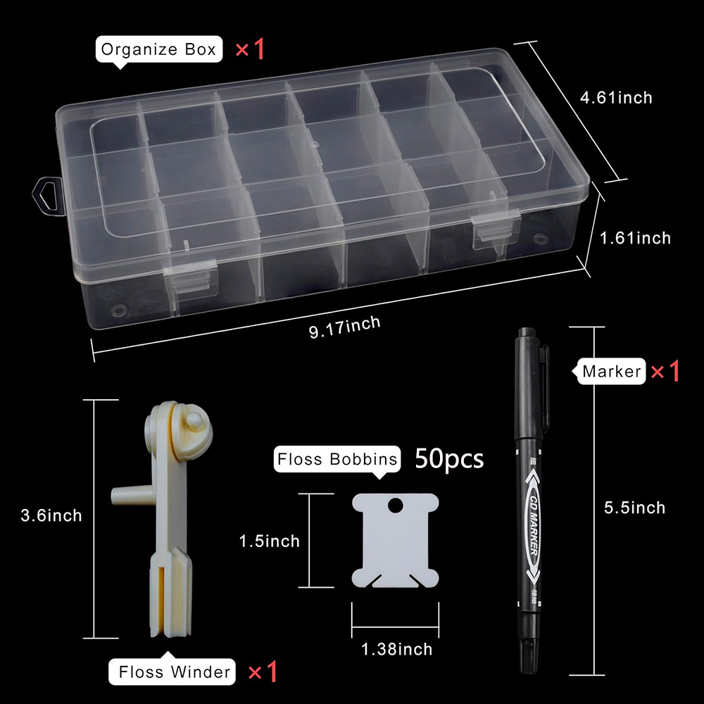 Embroidery Floss Organizer 18  - Embroidery Tas 리뷰 및 가격