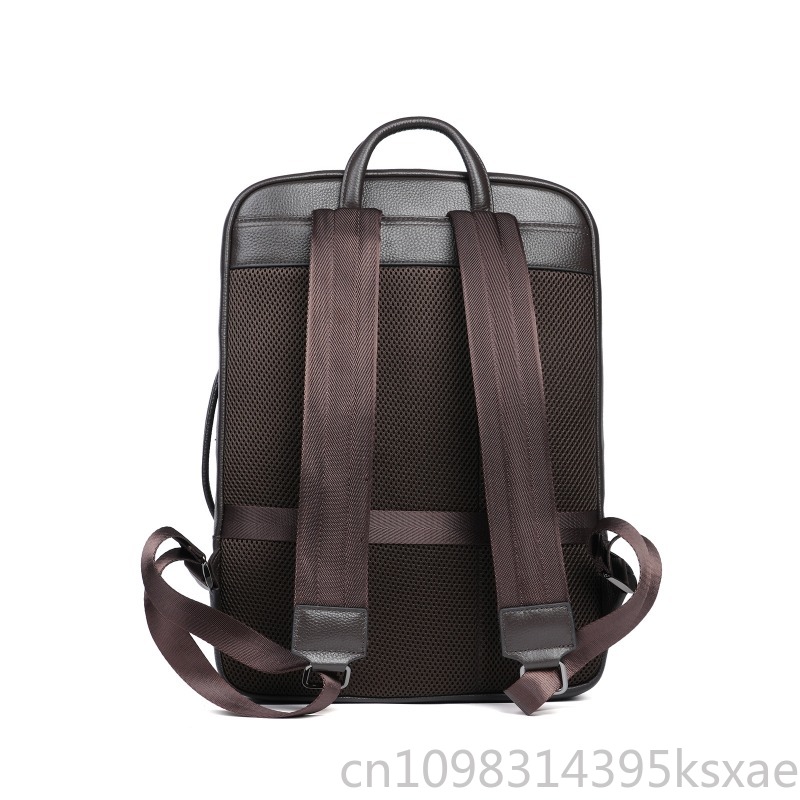 Men's Top Grain Leather Backpa - Embroidery Threads 리뷰 및 가격