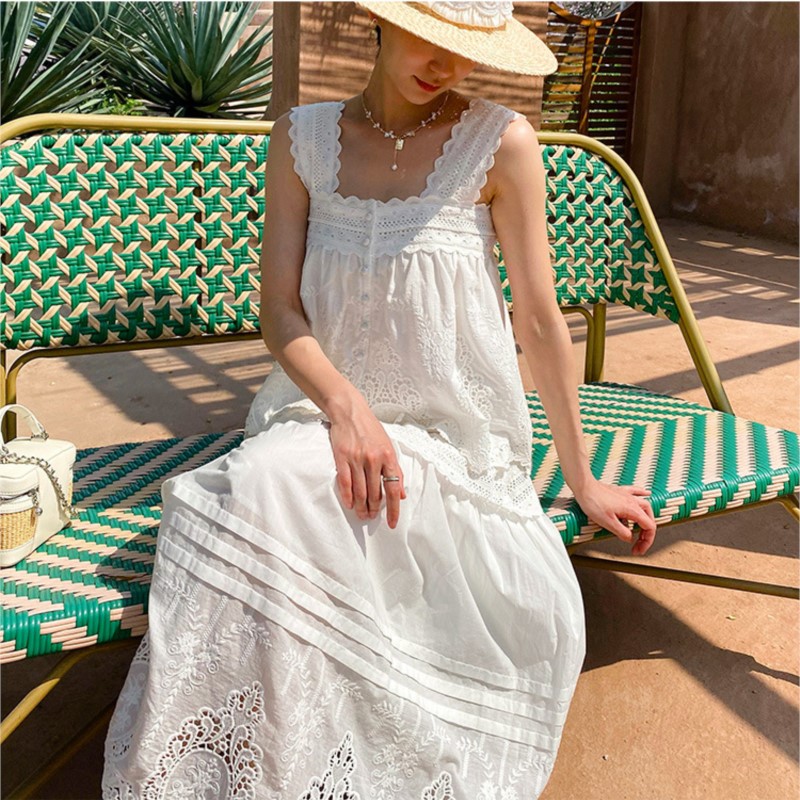 Bohemian White Square-neck Ves - Embroidery Vest 리뷰 및 가격