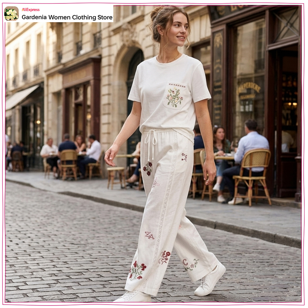 Stylish Embroidered Pant Sets  - Embroidery Uniforms 리뷰 및 가격
