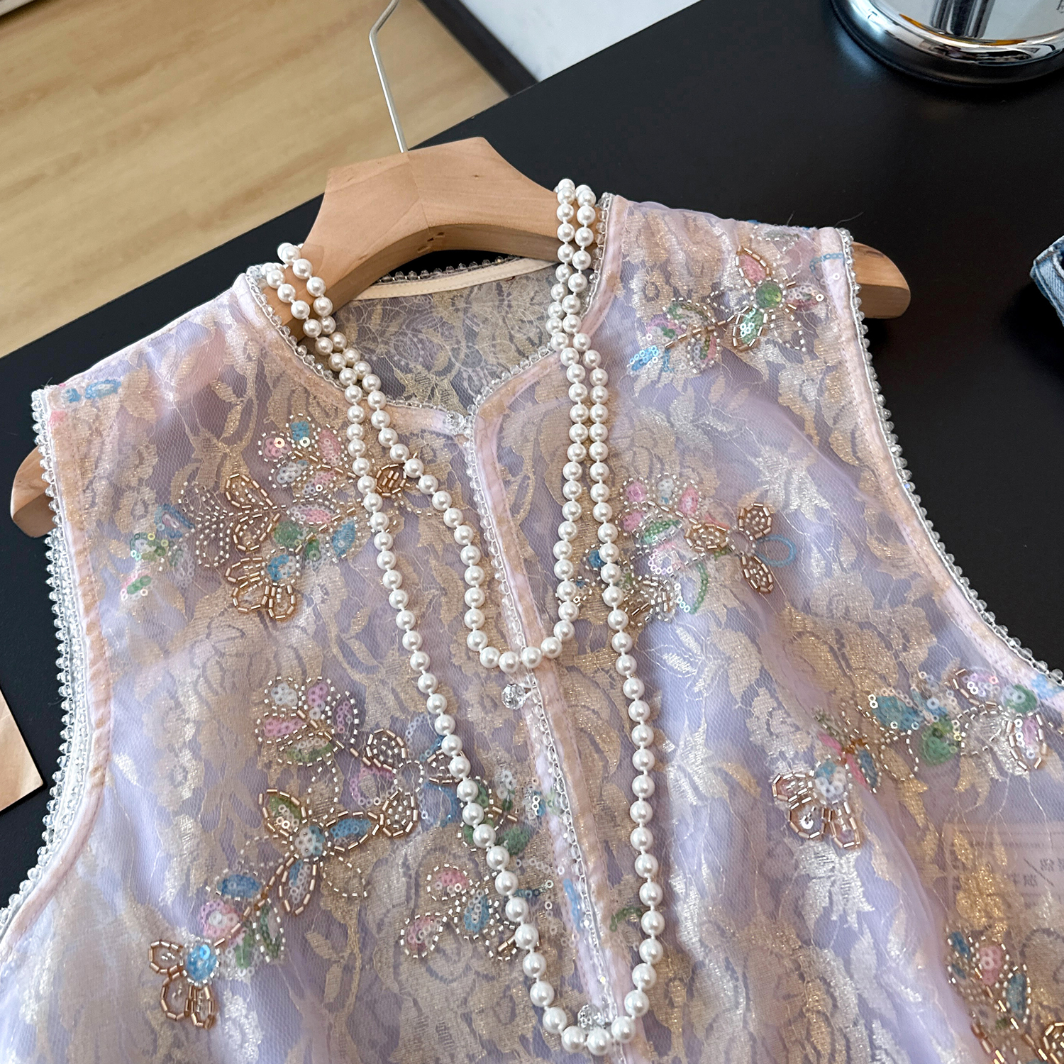 New Chinese Style Heavy Embroi - Embroidery Vest 리뷰 및 가격