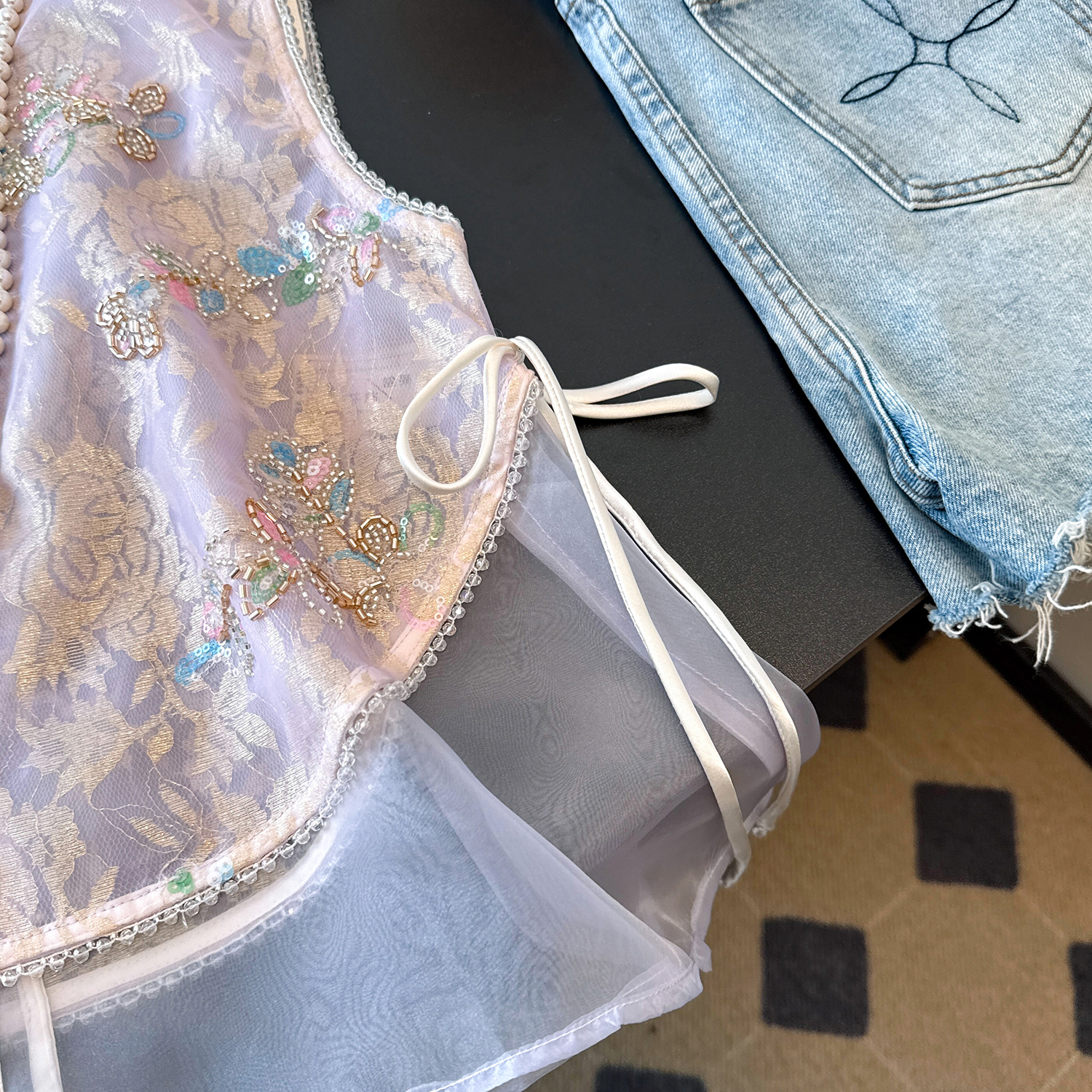 New Chinese Style Heavy Embroi - Embroidery Vest 리뷰 및 가격