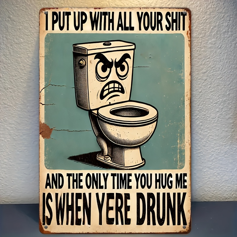 Humorous Bathroom Decor Sign,  - Embroidery Wall Art 리뷰 및 가격