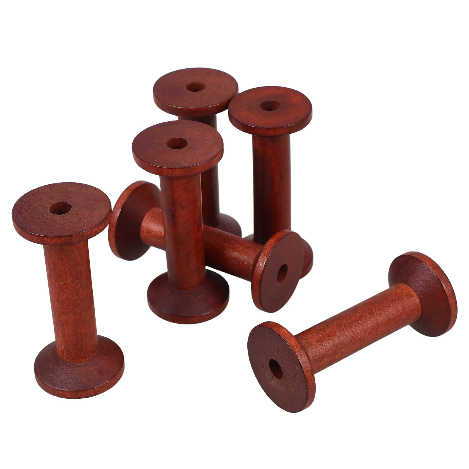 6Pcs Smooth Wood Thread Spools - Embroidery Threads 리뷰 및 가격