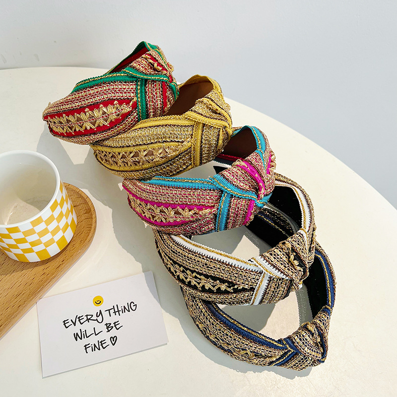 Women Girls Vintage Bohemian E - Embroidery Gold 리뷰 및 가격