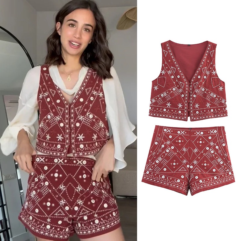 Y2k Set New Two Piece Women's  - Embroidery Uniforms 리뷰 및 가격