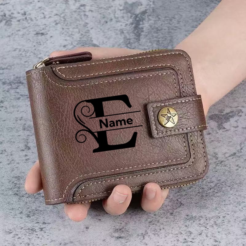Men's Custom Wallet - Personal - Embroidery Alphabet 리뷰 및 가격