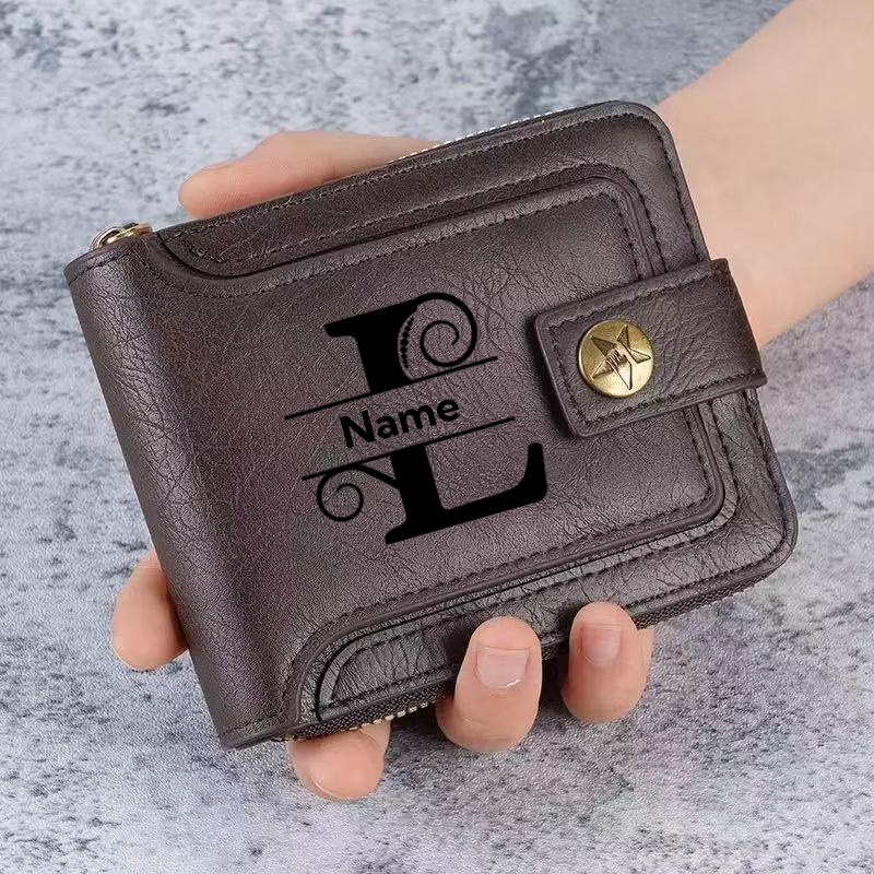 Men's Custom Wallet - Personal - Embroidery Alphabet 리뷰 및 가격
