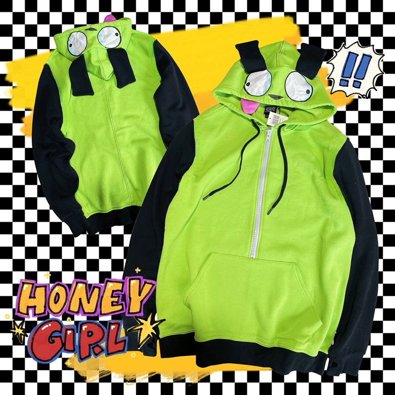 Anime Invader Cosplay Costume  - Embroidery Zip Up Hoodie 리뷰 및 가격