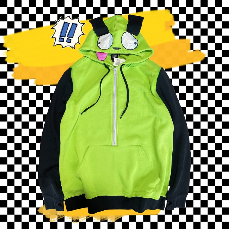 Anime Invader Cosplay Costume  - Embroidery Zip Up Hoodie 리뷰 및 가격