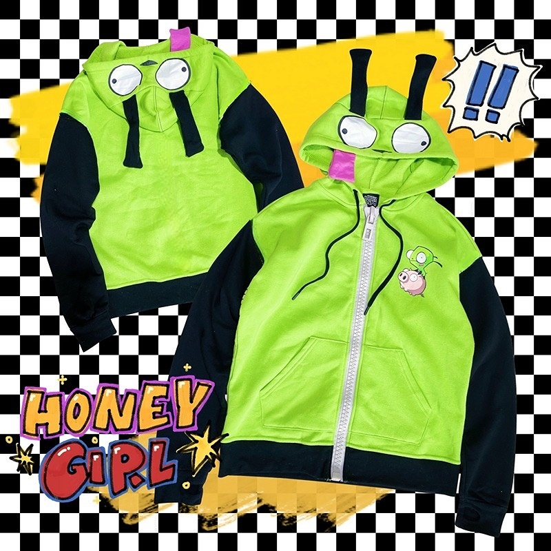 Anime Invader Cosplay Costume  - Embroidery Zip Up Hoodie 리뷰 및 가격
