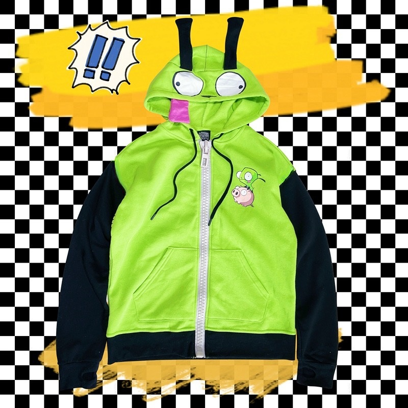 Anime Invader Cosplay Costume  - Embroidery Zip Up Hoodie 리뷰 및 가격