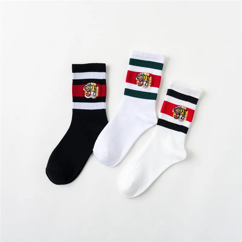 New Unisex Couple Tiger Head E - Embroidery On Socks 리뷰 및 가격