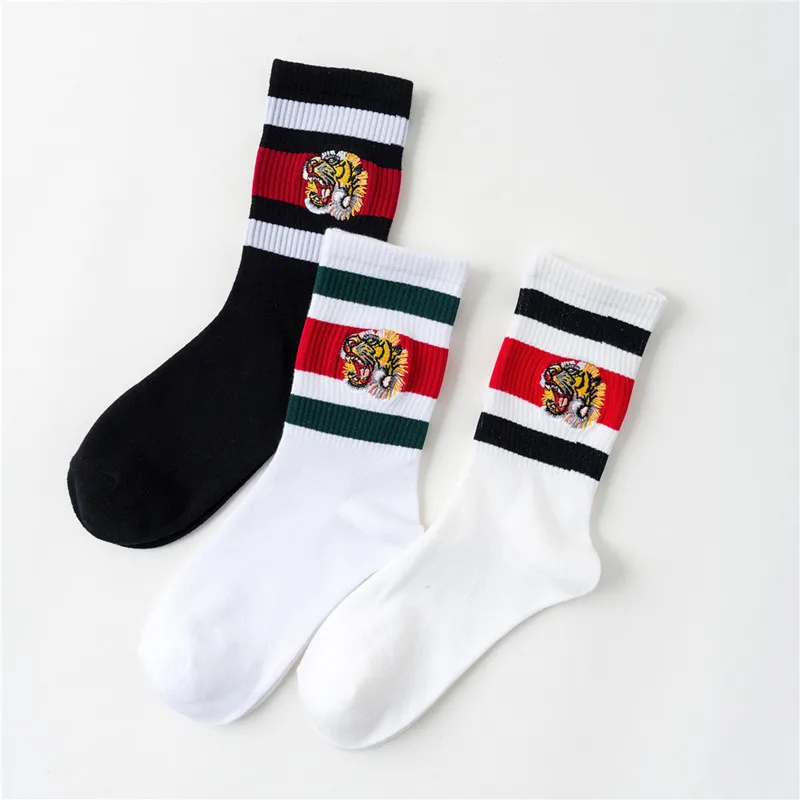 New Unisex Couple Tiger Head E - Embroidery On Socks 리뷰 및 가격