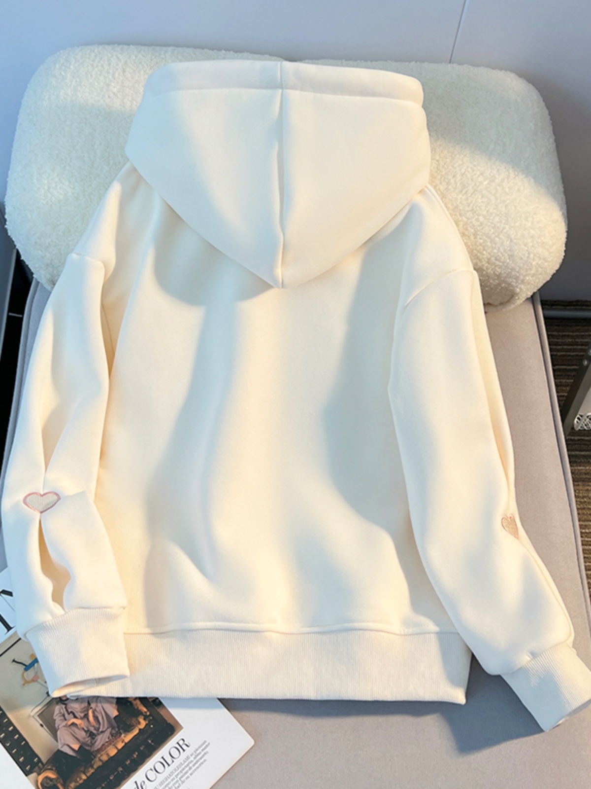 Thickened Hoodie Sweatshirt Gi - Embroidery Design Love 리뷰 및 가격