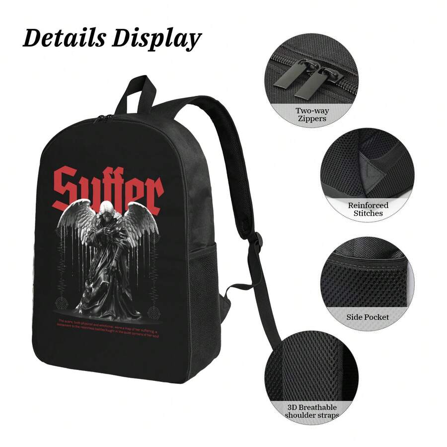 Gothic Angel Suffer Print Back - Embroidery Gothic 리뷰 및 가격