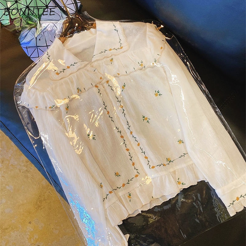 Lovely Shirts Women New Spring - Embroidery Design Love 리뷰 및 가격