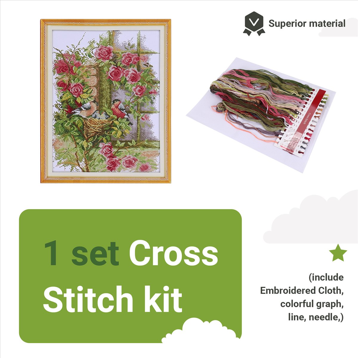 DIY Handmade Needlework Set Em - Embroidery Diy 리뷰 및 가격