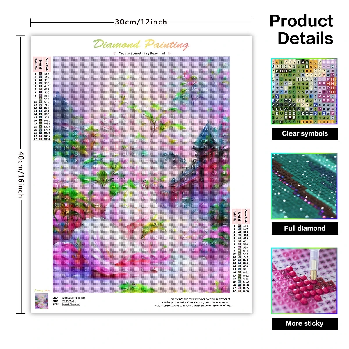 Diamond Painting Kit Art Suppl - Embroidery Ideas For Bags 리뷰 및 가격