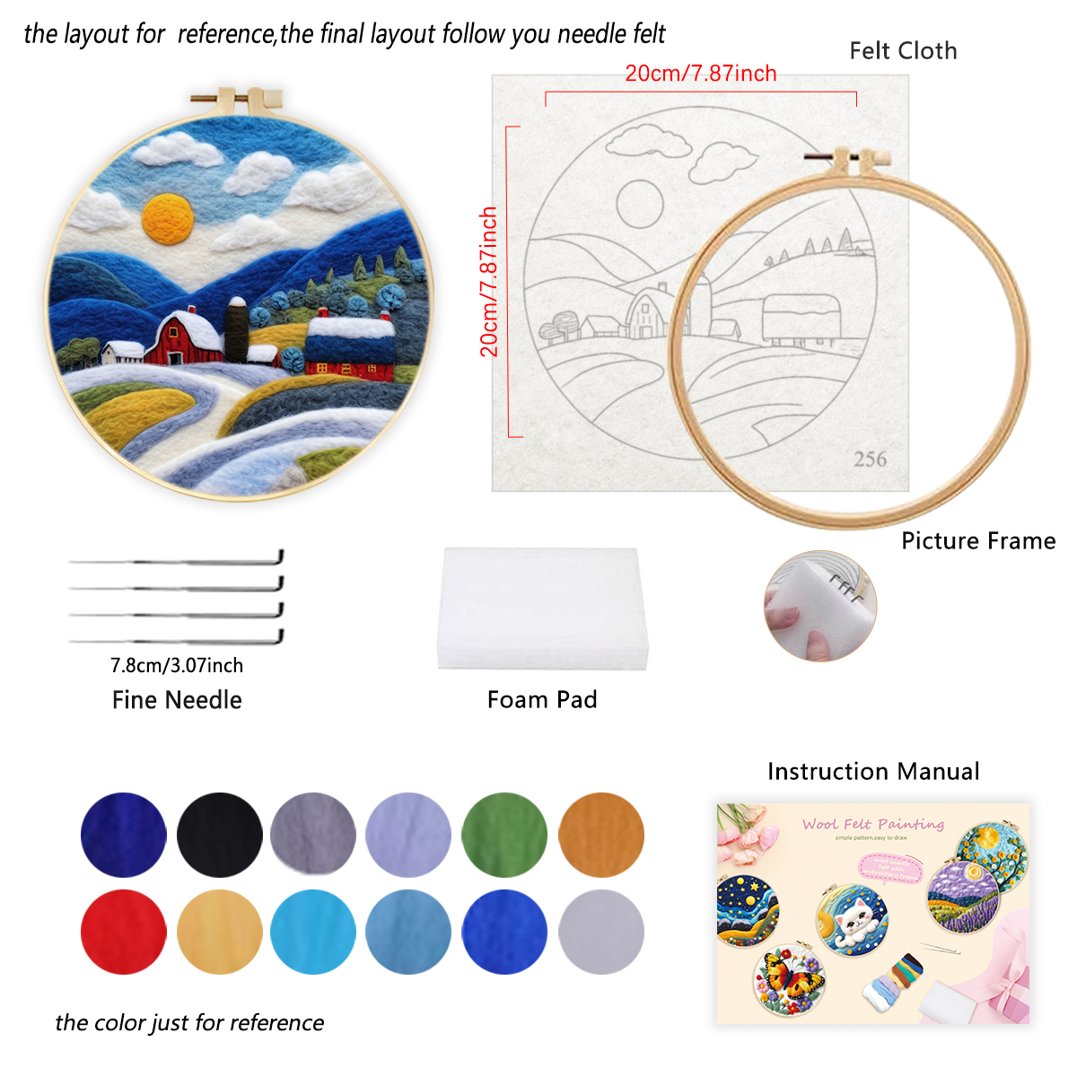 RUOPOTY Sea Wave Pattern Wool  - Felt Sheet Wool 리뷰 및 가격