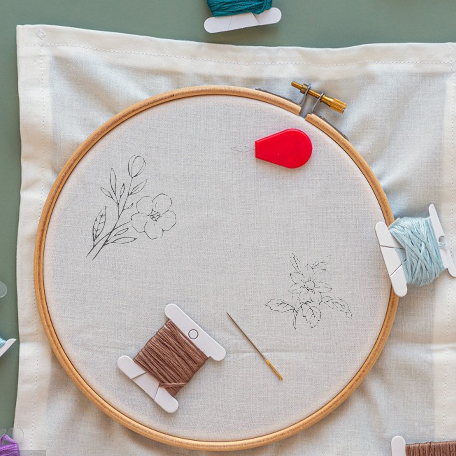 2 Pcs Alphabet Embroidery Stab - Embroidery Alphabet Designs 리뷰 및 가격