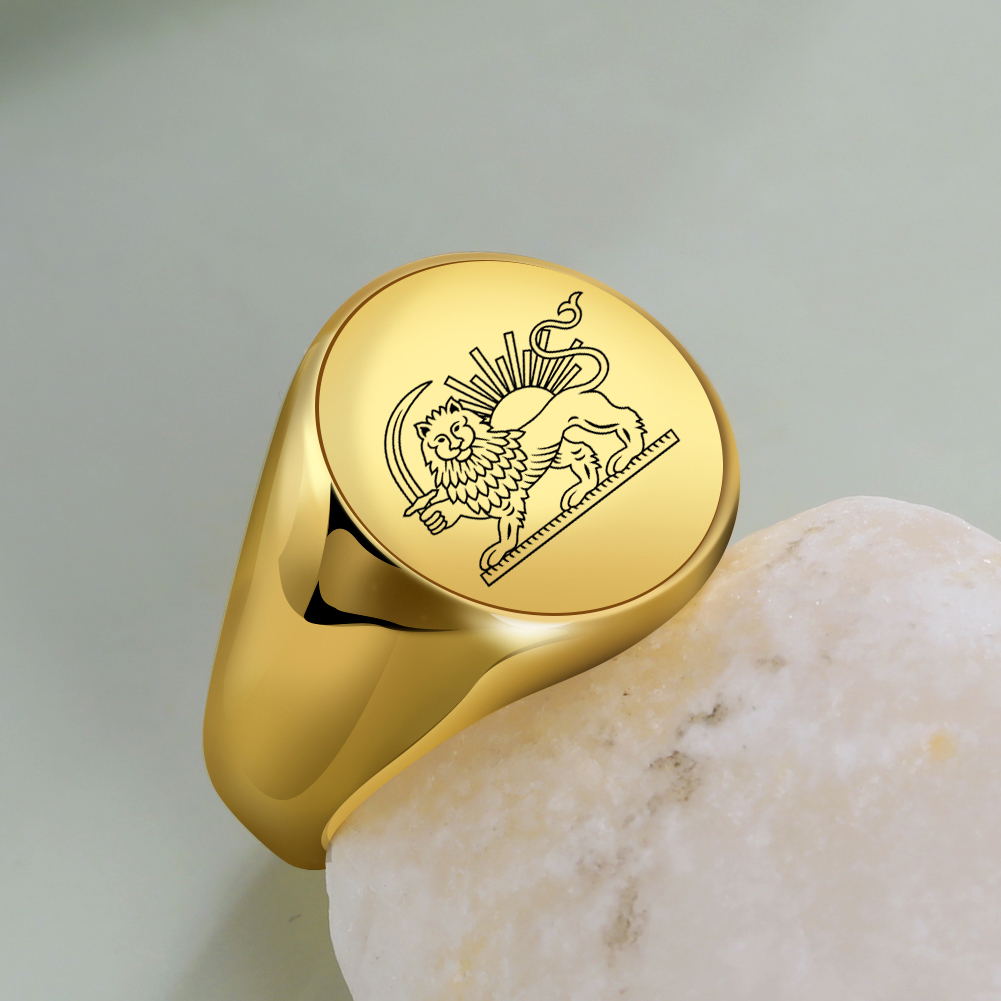 Iran Lion and Sun Finger Ring  - Embroidery Alphabet 리뷰 및 가격
