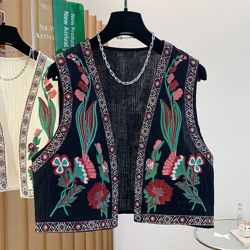 Spring Summer New Bohemian Eth - Embroidery Vest 리뷰 및 가격