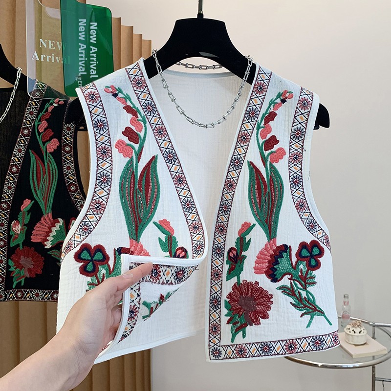 Spring Summer New Bohemian Eth - Embroidery Vest 리뷰 및 가격