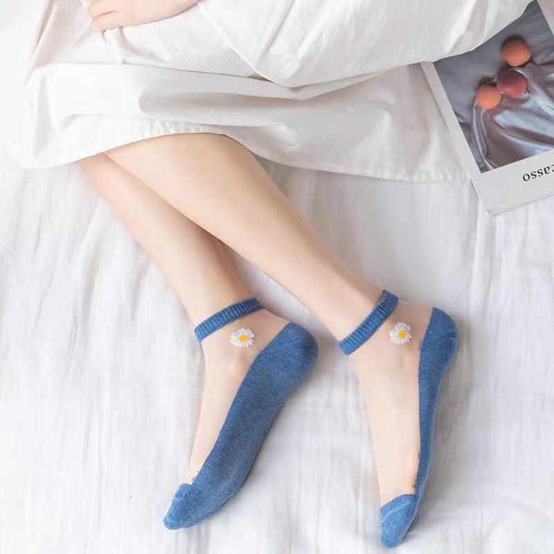 5Pairs/Lot Korea Style Women C - Embroidery On Socks 리뷰 및 가격